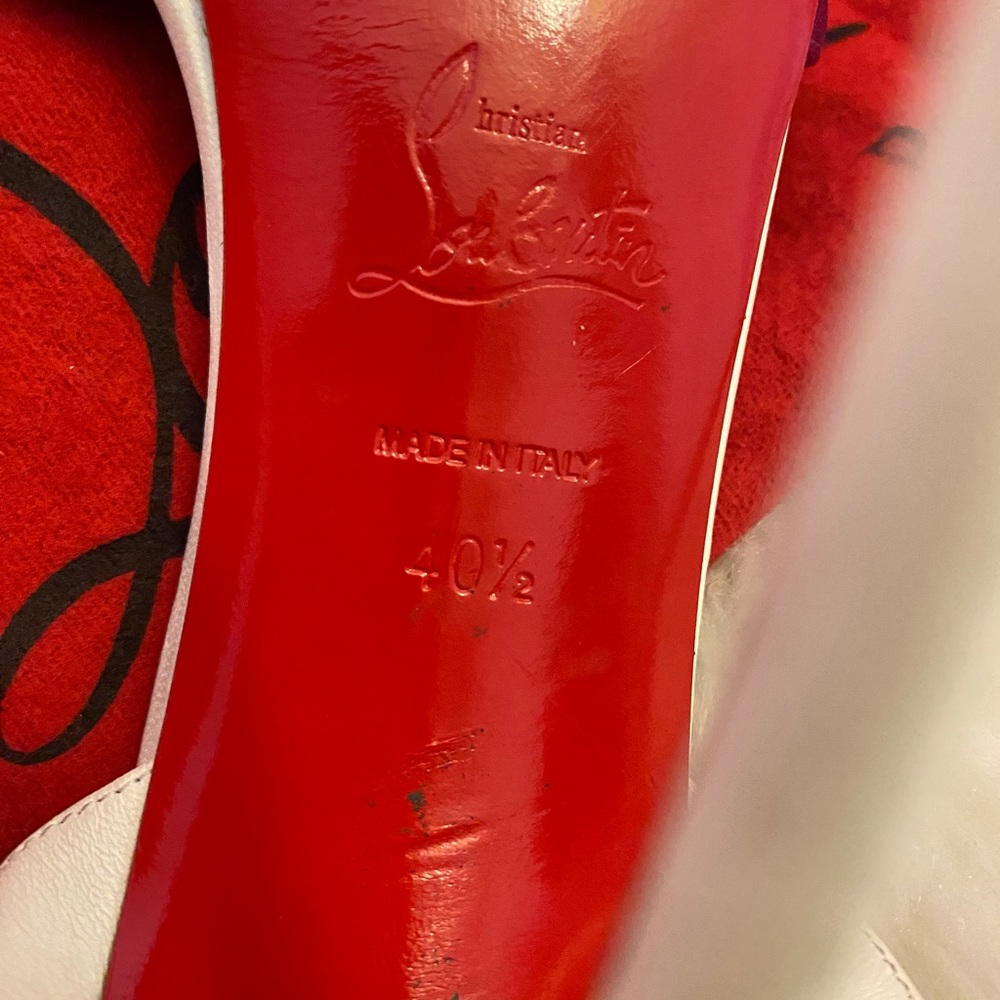 Multi Ankle Strap Red Bottoms in original box.Lightly worn in good condition - Picture 6 of 7